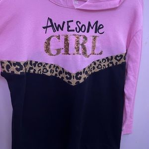 Flip sequence, awesome girl, long sleeve, hooded